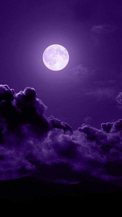 Pin By Cinzia Mangano On Moon Luna Purple Sky Beautiful Moon Dark