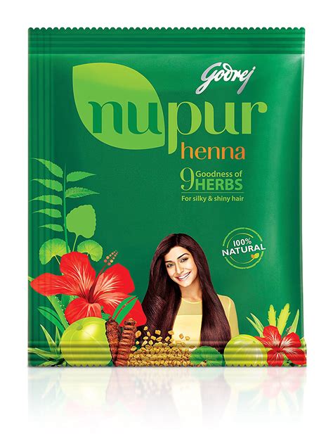 Nupur Henna Natural Mehndi For Hair Color With Goodness Of 9 Herbs 120