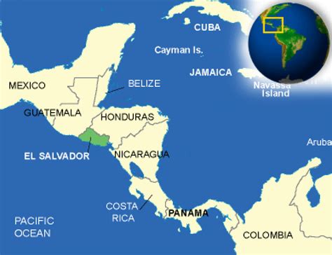 El Salvador Mapa Centroamerica Central America Map Free Templates