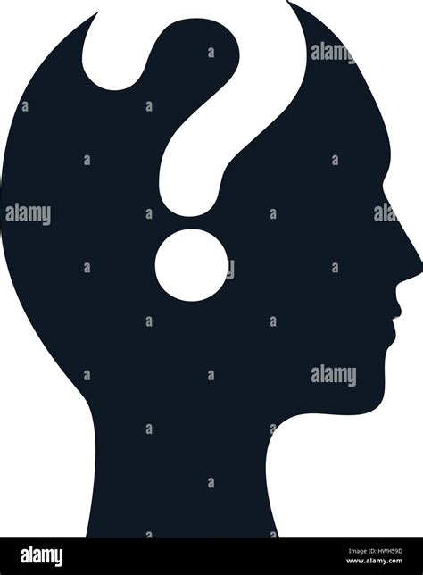 Silhouette Head Question Mark Image Stock Vector Image And Art Alamy