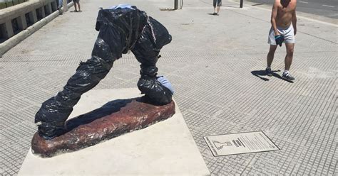 Lionel Messis Statue In Argentina Vandalised Again This Time Cut Off