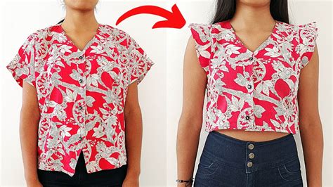 Diy Como Hacer Una Blusa Crop Transforma Tu Blusa Vieja Transform