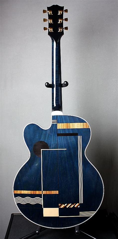 Gibson Custom L5 Ct Art Deco Hollowbody Guitar Artwork Guitar Art
