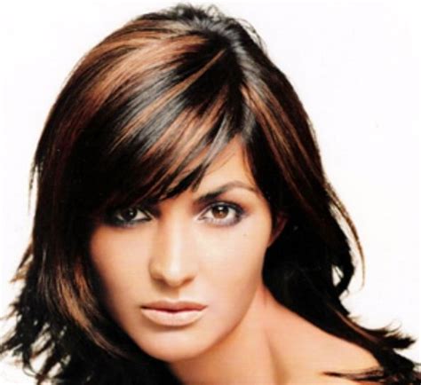 Cool copper highlights on black hair. Copper highlights on dark hair? | Dark hair with ...