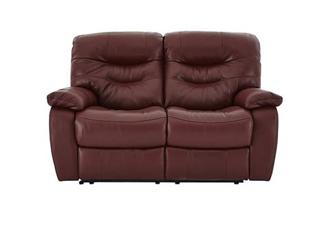 Relax Station Cozy 2 Seater Leather Recliner Sofa Furniture Village