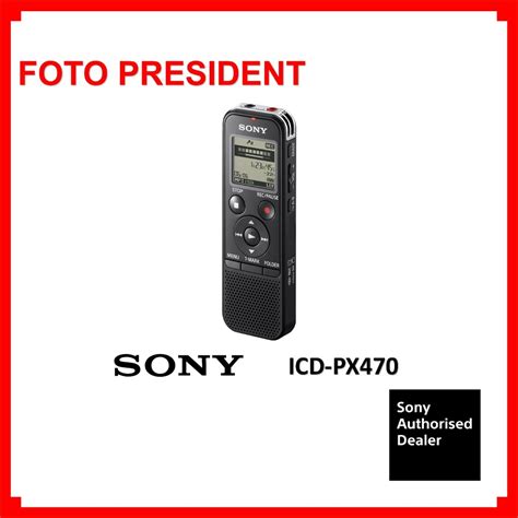 Sony Icd Px470 Stereo Digital Voice Recorder With Built In Usb Shopee