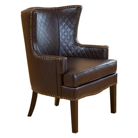 Buy brown leather chair at astoundingly low prices without compromising quality. Roma Brown Quilted Leather Arm Chair - Accent Chairs at ...