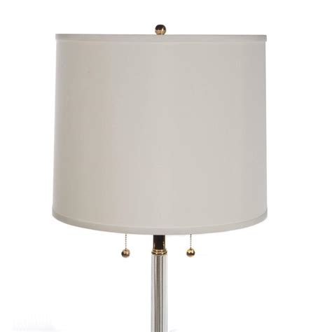 Italian Brass And Murano Glass Floor Lamp By Marbro Lamp Company Circa