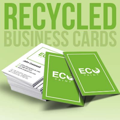 These are attention grabbing and eco friendly. Recycled Business Cards | BrunelOne.com