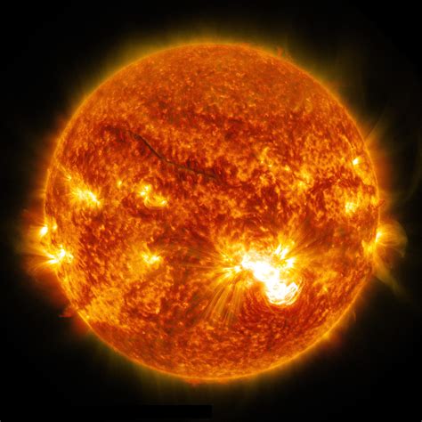 One Giant Sunspot 6 Substantial Flares Nasa