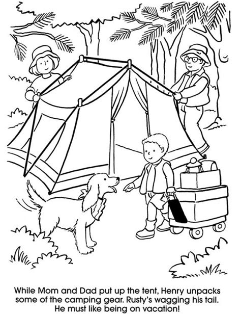 Preschool Camping Coloring Pages Coloring Pages