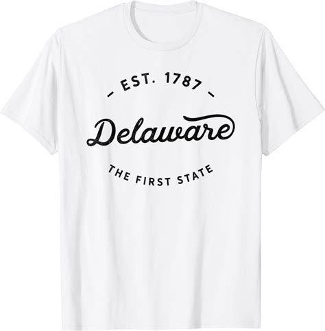 Classic Retro Vintage Delaware The First State Usa Novelty