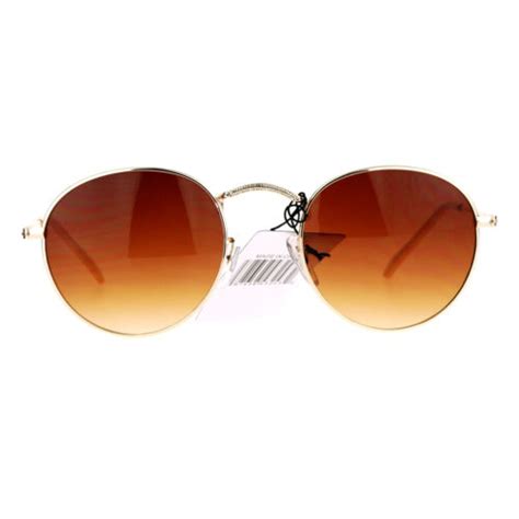 Sa106 Vintage Style 90s Snug Fit Oval Round Metal Frame Sunglasses Ebay