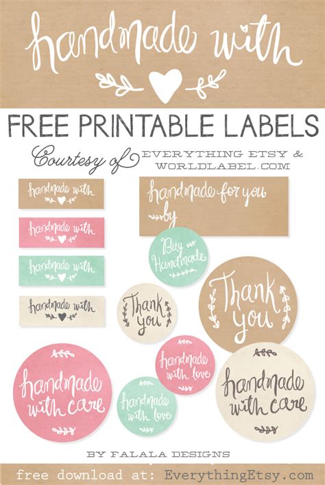 Avery was kind enough to send us a huge box of labels and paper for printing this special project. Free Printable Labels to Kick Up Your Packaging! {Handmade ...