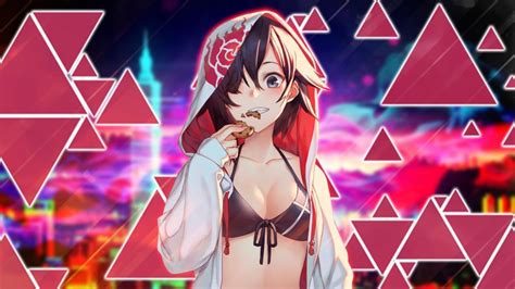 Anime Girl Eating Cookie Wallpaper Backiee