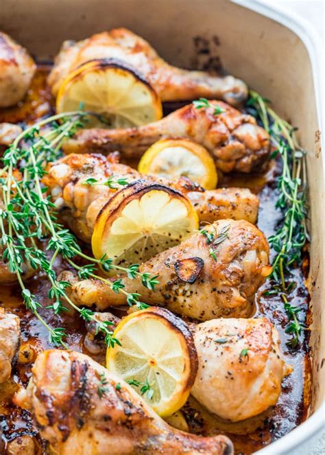 Combine the paprika, thyme, salt. These LEMON GARLIC ROASTED CHICKEN LEGS are loaded with flavors, perfect for a super quick dinn ...