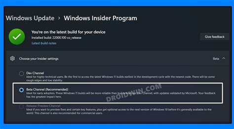 How To Go From Windows 11 Developer Preview To Windows 11 Beta Build