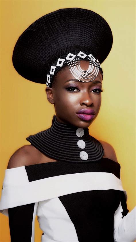 Beaded Zulu Basket Hat Headpiece Zulu Women African Inspired Fashion