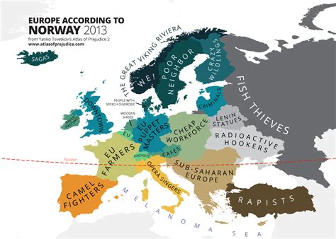 Atlasofprejudice Europe According To Norway Maps On The Web