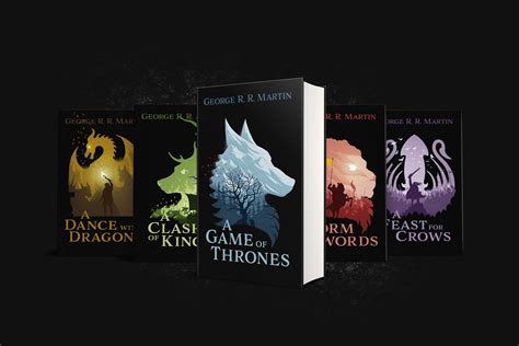 A Song Of Ice And Fire Book Cover Design Behance