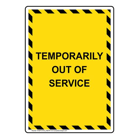 Common causes are a server that is down for maintenance or that is overloaded. Temporarily Out Of Service Sign NHE-31910_YBSTR