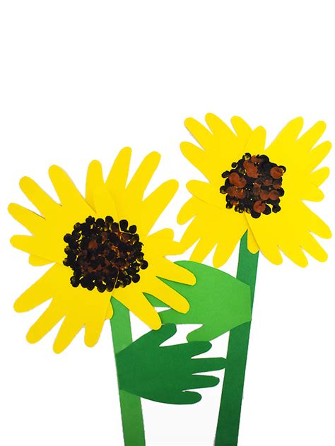 Handprint Sunflower Craft Our Kid Things