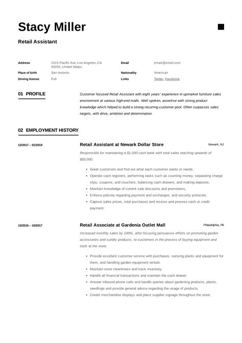 Resume examples resume examples for 200+ job titles. 12 Retail Assistant Resume Samples & Writing Guide ...