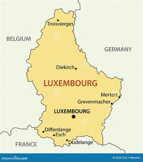 Kaart Van Luxemburg Kaart