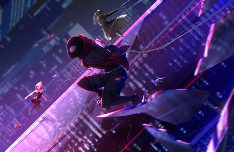 Spider Verse Hd Wallpaper Spider Verse Into Man Wallpapers Wallpaper Hd Backgrounds Cave Cackalica
