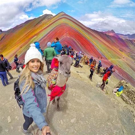 Peru Colored Mountain Rainbow Mountain Sightseeing Rainbow