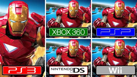 Iron Man 2 Ps3 Vs Xbox 360 Vs Wii Vs Psp Vs Ds Graphics Comparison