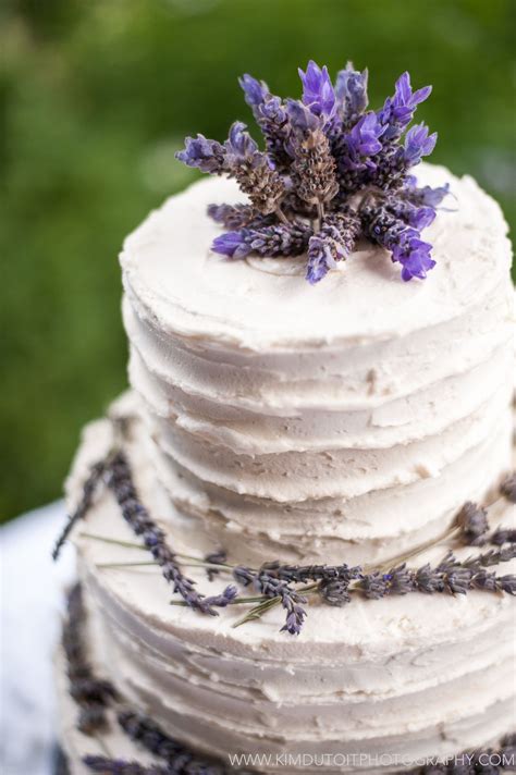 Rustic Lavender Wedding Cake Lavender Weddings Pinterest Lavender