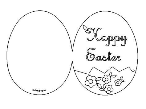Happy Easter Card Printable Coloring Page Free Printable Coloring Pages