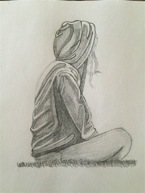 Lonely Girl Drawing At Getdrawings Free Download