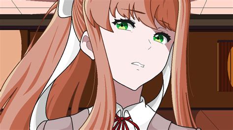 Disgusted Monika By Non On Pixiv Ddlc