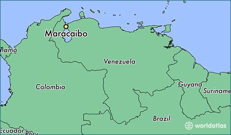 Where Is Maracaibo Venezuela Maracaibo Zulia Map