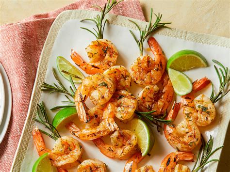 Season the shrimp with the reserved 1 tbsp. Smokin' Shrimp Skewers | Food network recipes, Seafood ...