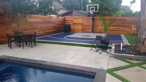 42 Hq Photos Backyard Pool And Basketball Court 21 Backyard