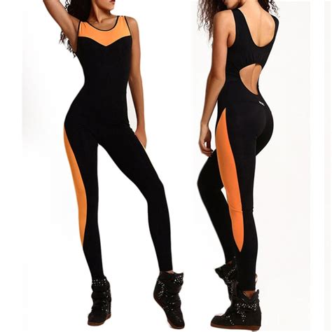 buy fitness women tracksuit yoga set sexy backless sport suit gym running set