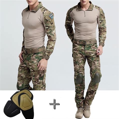 Camouflage Tactical Gear Military Uniform Clothes Suit Men Us Army