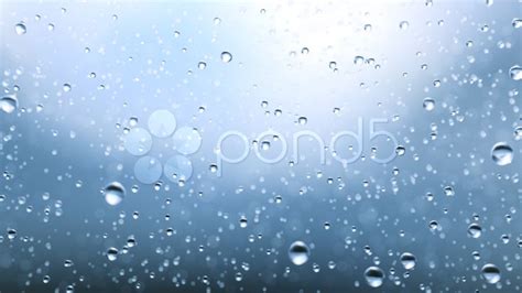 Beautiful Rain Drops Fall In Slow Motion Loop Stock Footagedrops