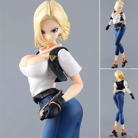 20cm dragon ball z android 18 lazuli sexy anime action figure s s h figuarts model toy
