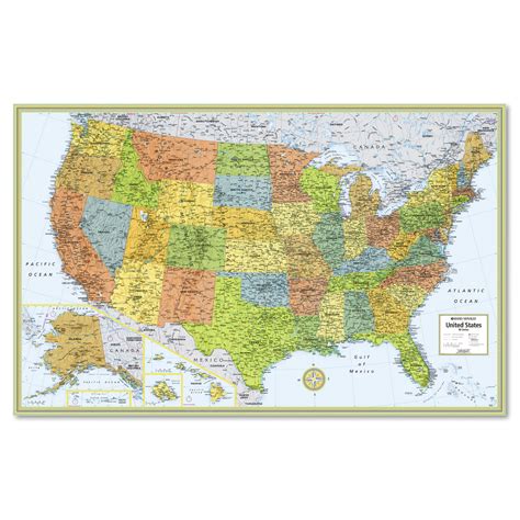United States Map For Kids Laminated Children S Wall