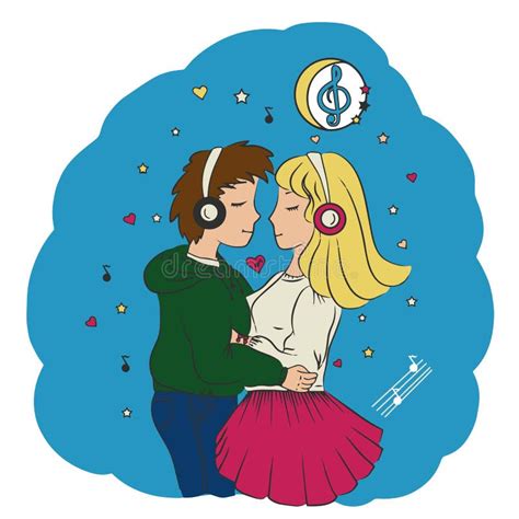 Love Guy And Girl Hugging Stock Vector Illustration Of Life 93133523
