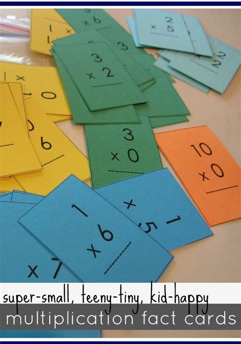 Mastering Multiplication Tables With Mini Flash Cards Teach Mama