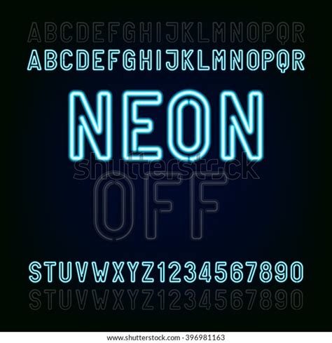 Neon Light Alphabet Font Free Free Vector Download 2020