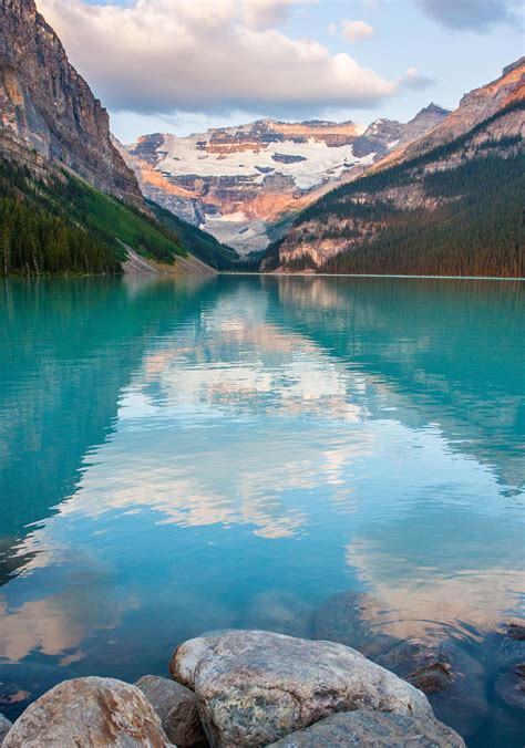 Explored Lake Louise Sunrise Reflections Canada Travel Places