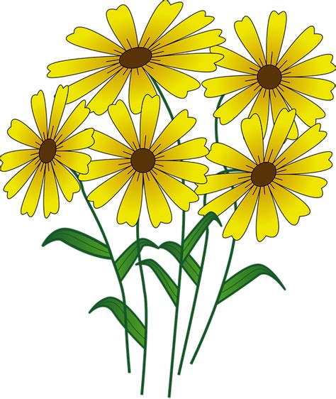 Beautiful Bright Yellow Wildflowers Clipart 20 Free Cliparts Download