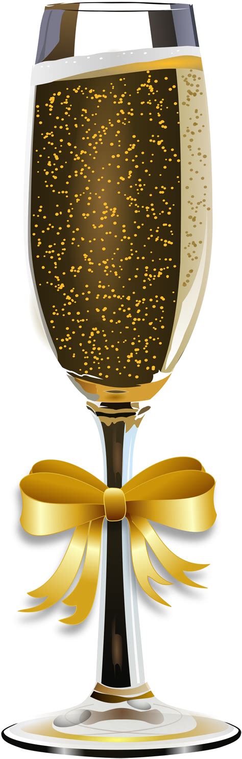 Download Hd Free Champagne Glass Remix 2 Clipart Gold Champagne Glass