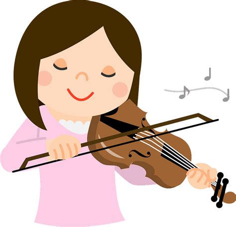 Girl Is Playing Violin Clipart Free Download Transparent Png Creazilla